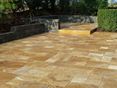 Photo du client : Dalles de travertin Gold sur une terrasse