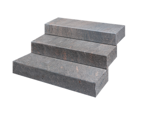 Blocs marches en gneiss Modena avec fond vide