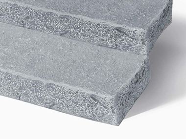 Blocs marches en pierre calcaire Java Blue zoom