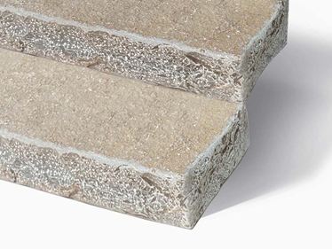 Blocs marches en pierre calcaire Java Sand zoom