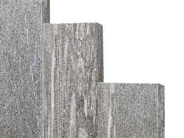 Zoom sur les palis en gneiss Urban Grey Line 8x25