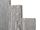 Zoom sur les palis en gneiss Urban Grey Line 8x25