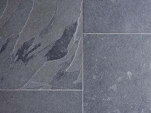 Les carreaux d'ardoise Mustang posés vus d'en haut